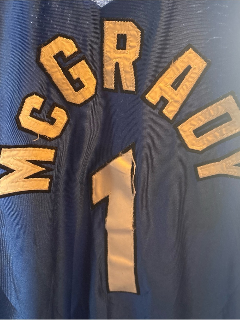 Tracy McGrady #1 NBA Blue Reebok Jersey with White Number 56